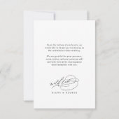 Elegant Swirl Script Simple Photo Thank You Bedankkaart (Achterkant)