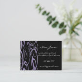 Elegant Swirl Visitekaartje - (Staand voorkant)