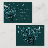 Elegant Swirl Visitekaartje - met sterretjes (Voorkant / Achterkant)