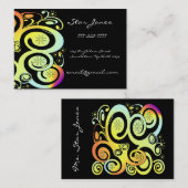 Elegant Swirl Visitekaartje - Sinaasappels (Voorkant / Achterkant)