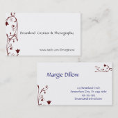 Elegant Swirl Visitekaartjes Sjabloon (Voorkant / Achterkant)