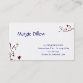 Elegant Swirl Visitekaartjes Sjabloon (Achterkant)