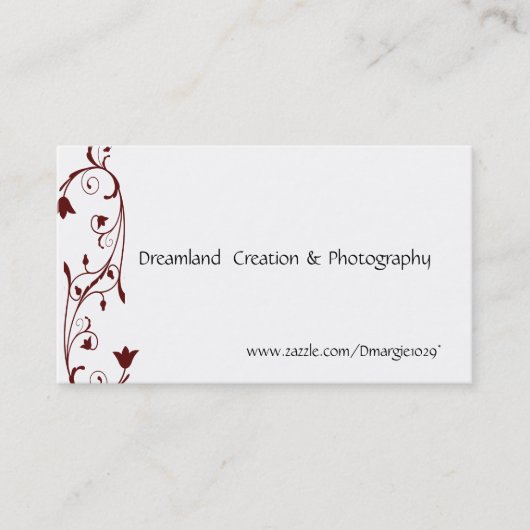 Elegant Swirl Visitekaartjes Sjabloon (Voorkant)