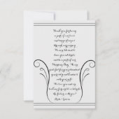 Elegant Swirl Weddenschap Hartelijk dank Bedankkaart (Voorkant)