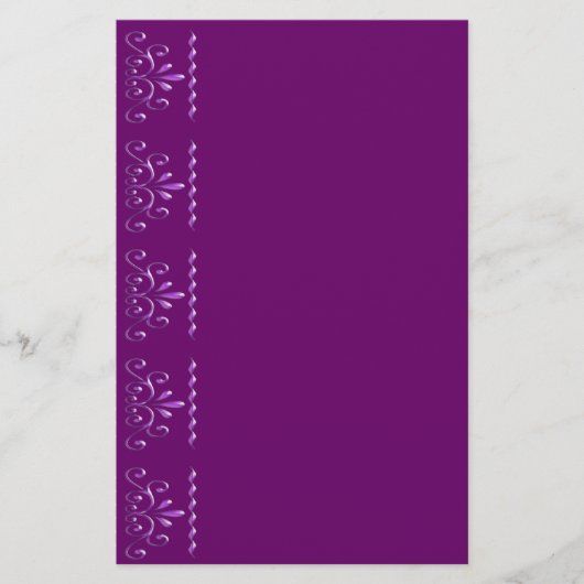 Elegant Swirls Briefpapier (Voorkant)