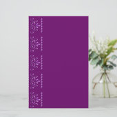 Elegant Swirls Briefpapier (Staand voorkant)