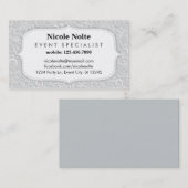 Elegant Swirls Event Specialist Visitekaartje (Voorkant / Achterkant)