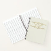 Elegant Swirls Lijst Daily Journal/ Notitieboek (Binnen)