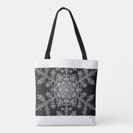 Elegant symmetrisch kerstontwerp tote bag (Achterkant)