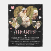 Elegant Sympathie citeert foto's van het hart Memo Fleece Deken (Voorkant)