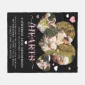 Elegant Sympathie citeert foto's van het hart Memo Fleece Deken (Voorkant (Horizontaal))