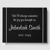 Elegant Sympathie Funeral Guestbook Gastenboek (Voorkant)