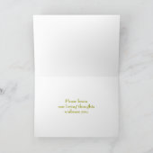 Elegant Sympathy White Flowers Card Kaart (Binnen)