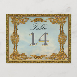 Elegant-tabelnummer Briefkaart