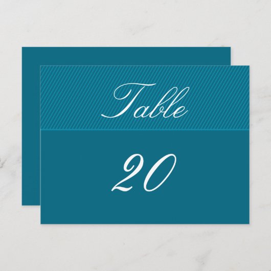 Elegant tabelnummer Briefkaart