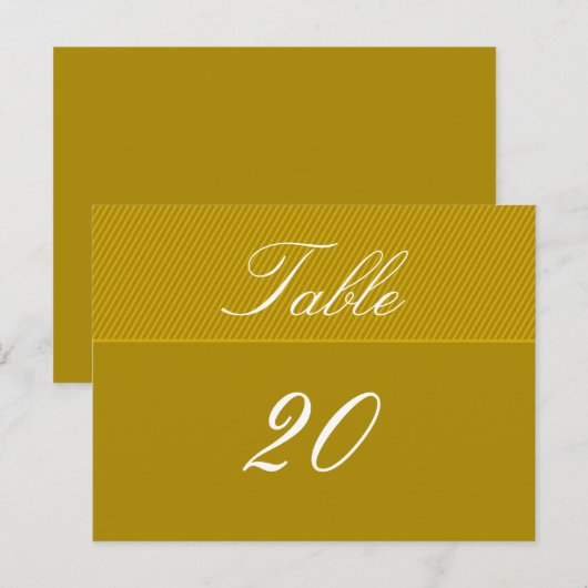 Elegant tabelnummer Briefkaart (Voorkant / Achterkant)