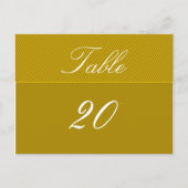 Elegant tabelnummer Briefkaart (Voorkant)