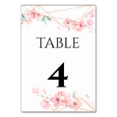 Elegant tabelnummer. kaart (Voorkant)