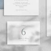 Elegant Table Number Card I Baroque Wedding Set Kaart