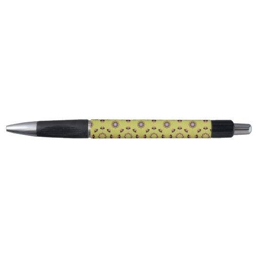 Elegant Tacha Bloemenpatroon Pen (Voorkant)