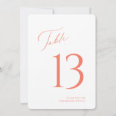 Elegant tafel nummer en gastennaam zitplaatsen Kaa Kaart (Achterkant)