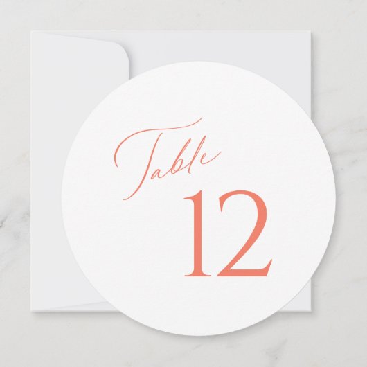 Elegant tafel nummer en gastennaam zitplaatsen Kaa Kaart (Achterkant)