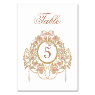 Elegant Tafelnummer