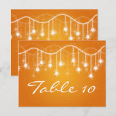 Elegant Tafelnummer Glinsterende Sterren Sinaasapp (Voorkant / Achterkant)