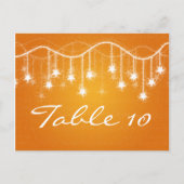 Elegant Tafelnummer Glinsterende Sterren Sinaasapp (Voorkant)