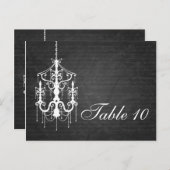 Elegant Tafelnummer Kroonluchter Zwart (Voorkant / Achterkant)