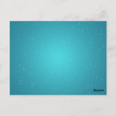 Elegant Tafelnummer Magic Sparkle Turquoise (Achterkant)