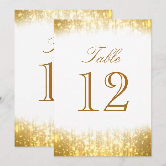 Elegant Tafelnummer met Glans (Voorkant / Achterkant)
