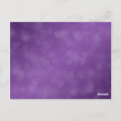 Elegant tafelnummer Modern Hearts Paarse (Achterkant)