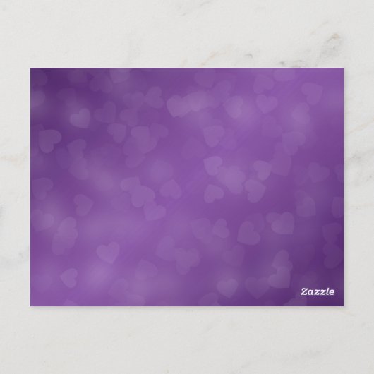 Elegant tafelnummer Modern Hearts Paarse (Achterkant)