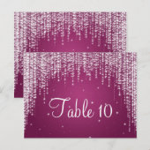 Elegant Tafelnummer Night Dazzle Berry Pink (Voorkant / Achterkant)