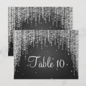 Elegant Tafelnummer Night Dazzle Black (Voorkant / Achterkant)