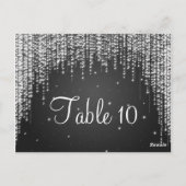 Elegant Tafelnummer Night Dazzle Black (Achterkant)