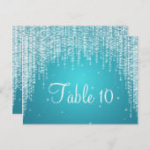 Elegant Tafelnummer Night Dazzle Blue (Voorkant / Achterkant)