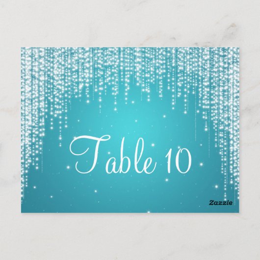 Elegant Tafelnummer Night Dazzle Blue (Achterkant)