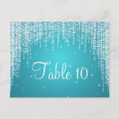 Elegant Tafelnummer Night Dazzle Blue (Voorkant)