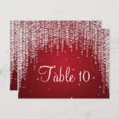 Elegant Tafelnummer Night Dazzle Red (Voorkant / Achterkant)