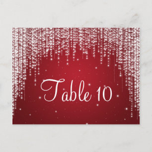 Elegant Tafelnummer Night Dazzle Red