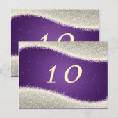 Elegant tafelnummer oogverblindende sprankelende P (Voorkant / Achterkant)