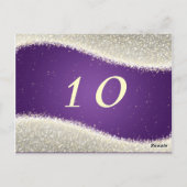 Elegant tafelnummer oogverblindende sprankelende P (Achterkant)