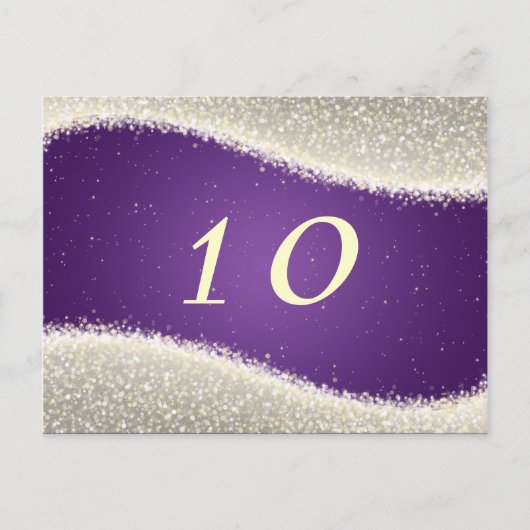 Elegant tafelnummer oogverblindende sprankelende P (Voorkant)