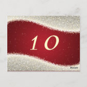 Elegant tafelnummer oogverblindende sprankelende r (Achterkant)