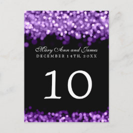 Elegant tafelnummer Paarse lichten