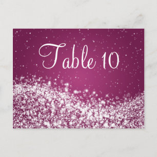Elegant tafelnummer Sparkling Wave Plum
