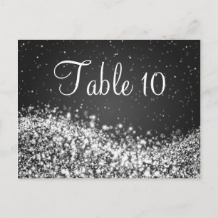Elegant Tafelnummer Sparkling Wave Zwart