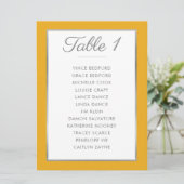 ELEGANT TAFELNUMMER zitplaatsindeling mosterdgrijs (Staand voorkant)